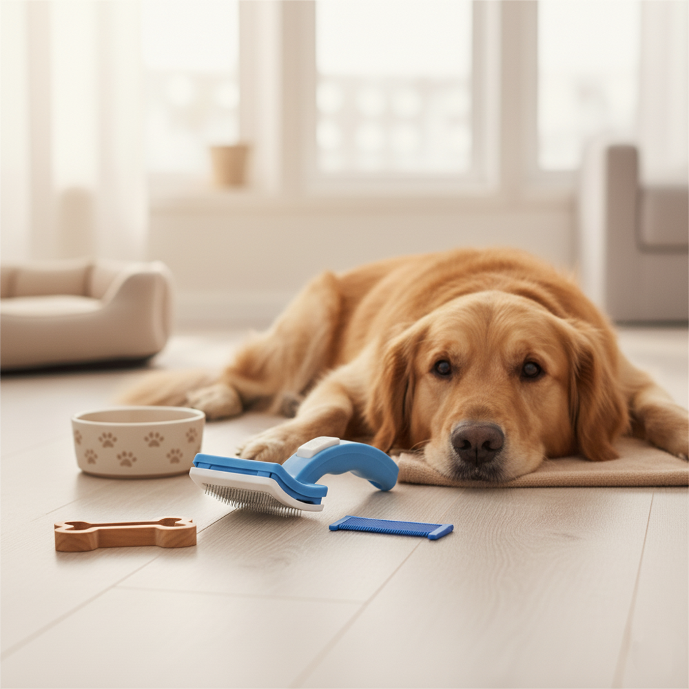 Runaway Basmalı Kedi Köpek Tarağı – Kolay Tüy Temizliği