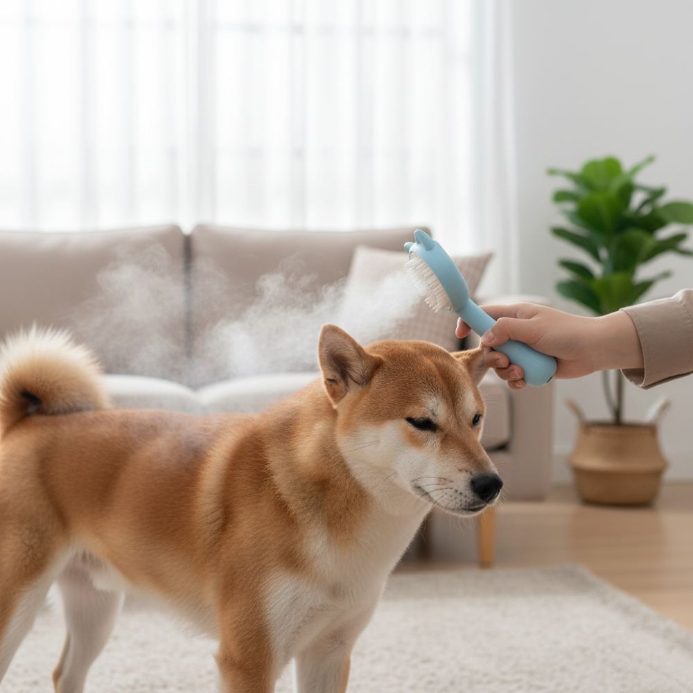 Runaway Buharlı Masaj Fırçası – Kedi Köpek Tüy Bakımı