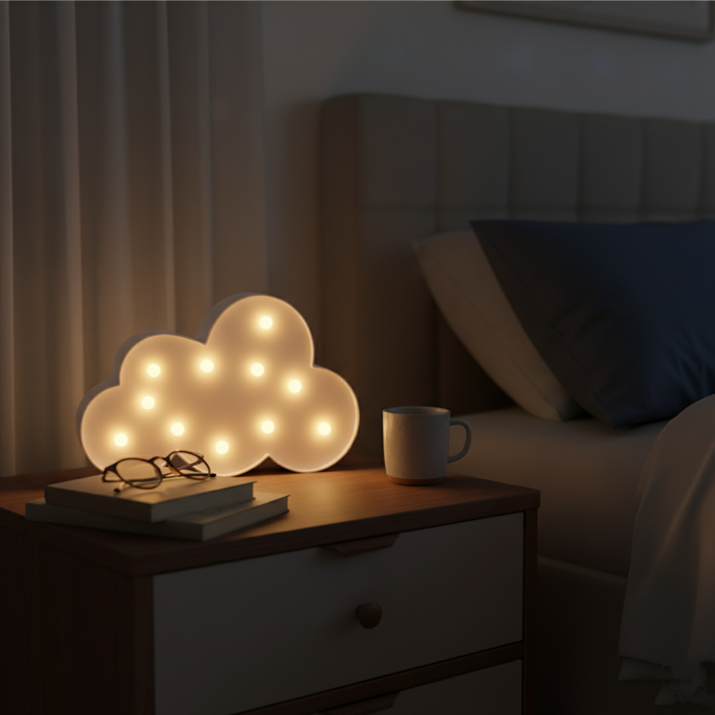 Runaway Bulut LED Gece Lambası – Yumuşak ve Huzurlu Işık