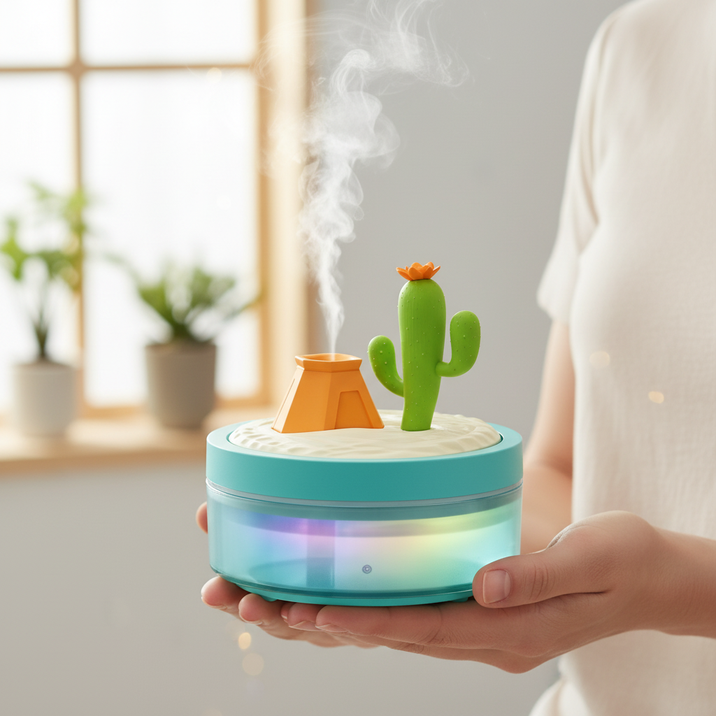 Runaway Doğa Temalı Mini Nemlendirici – LED Işıklı ve Sessiz