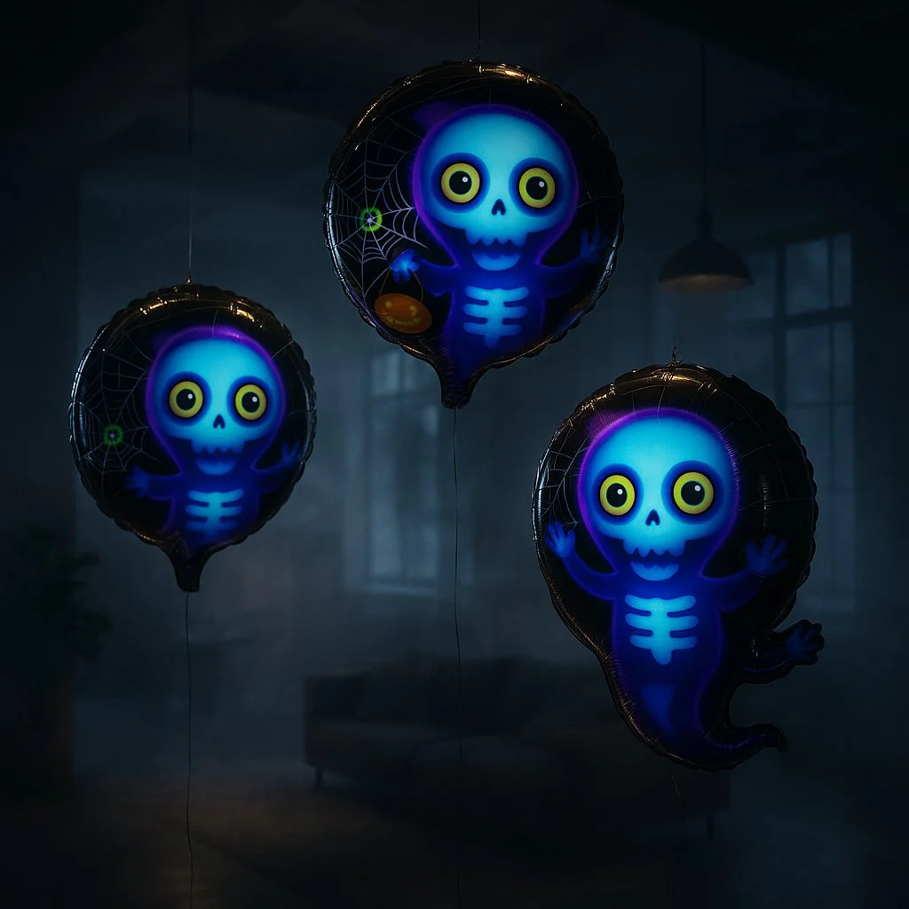 Runaway Halloween İskelet Balon Korku Temalı Parti Dekoru