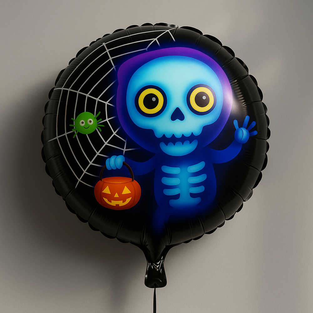 Runaway Halloween İskelet Balon Korku Temalı Parti Dekoru