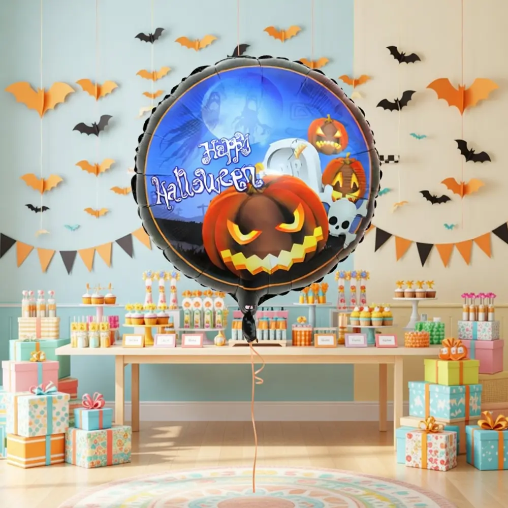 Runaway Happy Halloween Balkabağı Balon Dekor