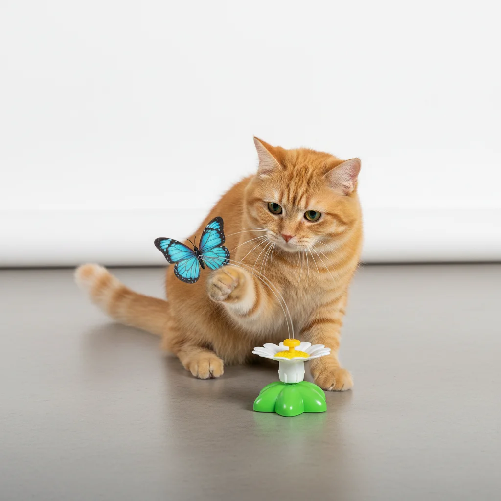 Runaway Hareketli Pilli Kedi Oyuncağı Kelebek Av Keyfi