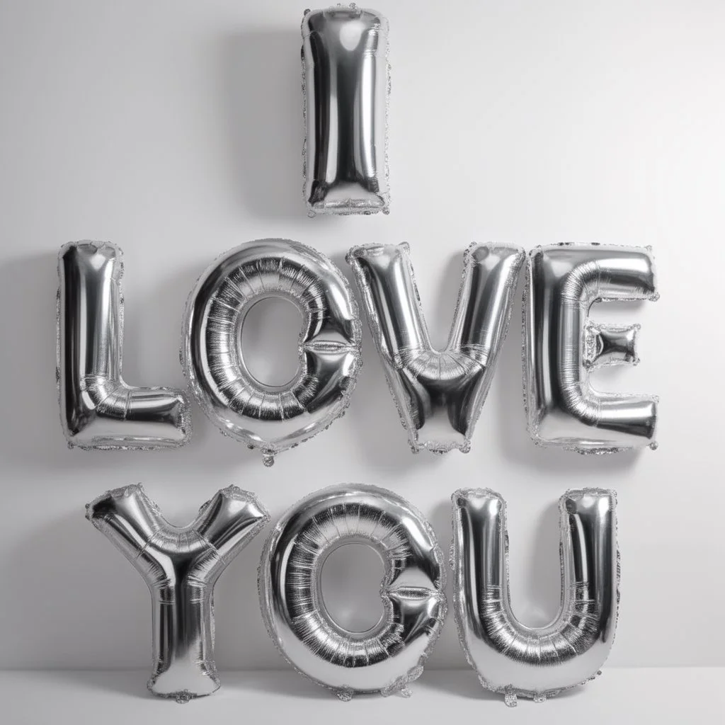 Runaway I Love You Folyo Balon Gümüş Evlilik Teklifi Dekoru