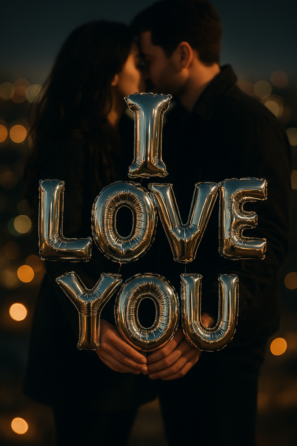 Runaway I Love You Folyo Balon Gümüş Evlilik Teklifi Dekoru