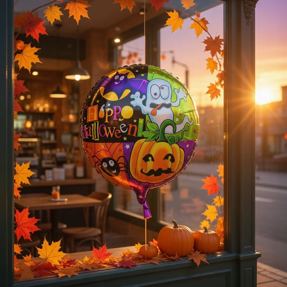 Runaway Kabaklı Folyo Balon Halloween ve Vitrin Dekoru