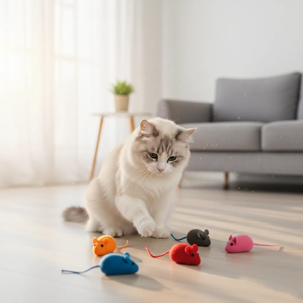 Runaway Kedi Eğitim Oyun Faresi 4’lü Set Dikkat ve Hareket