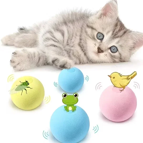 Runaway Kedi Otlu İnteraktif Sesli Top Oyuncak