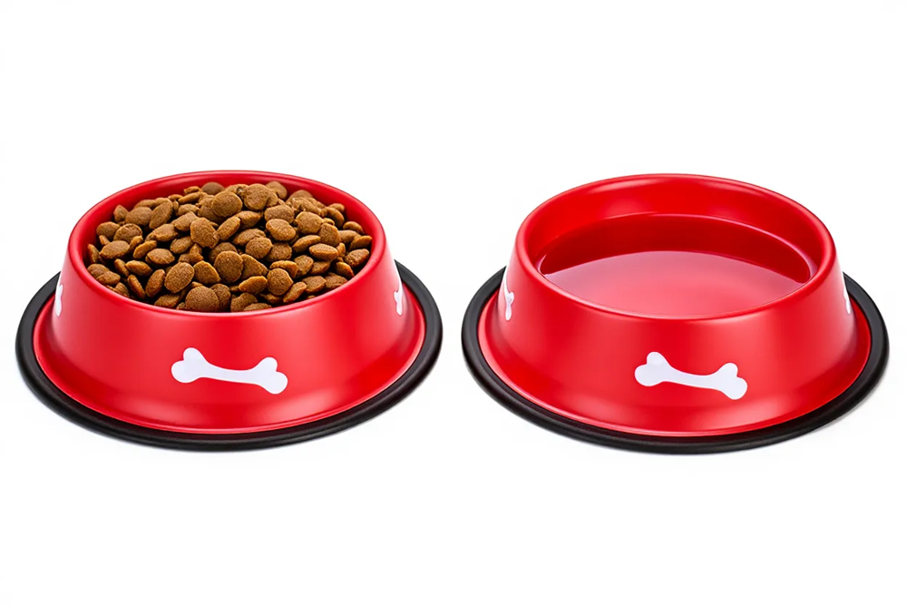 Runaway Kemik Desenli Mama ve Su Kabı - 18 cm Runaway Kemik Desenli Mama ve Su Kabı - 18 cm