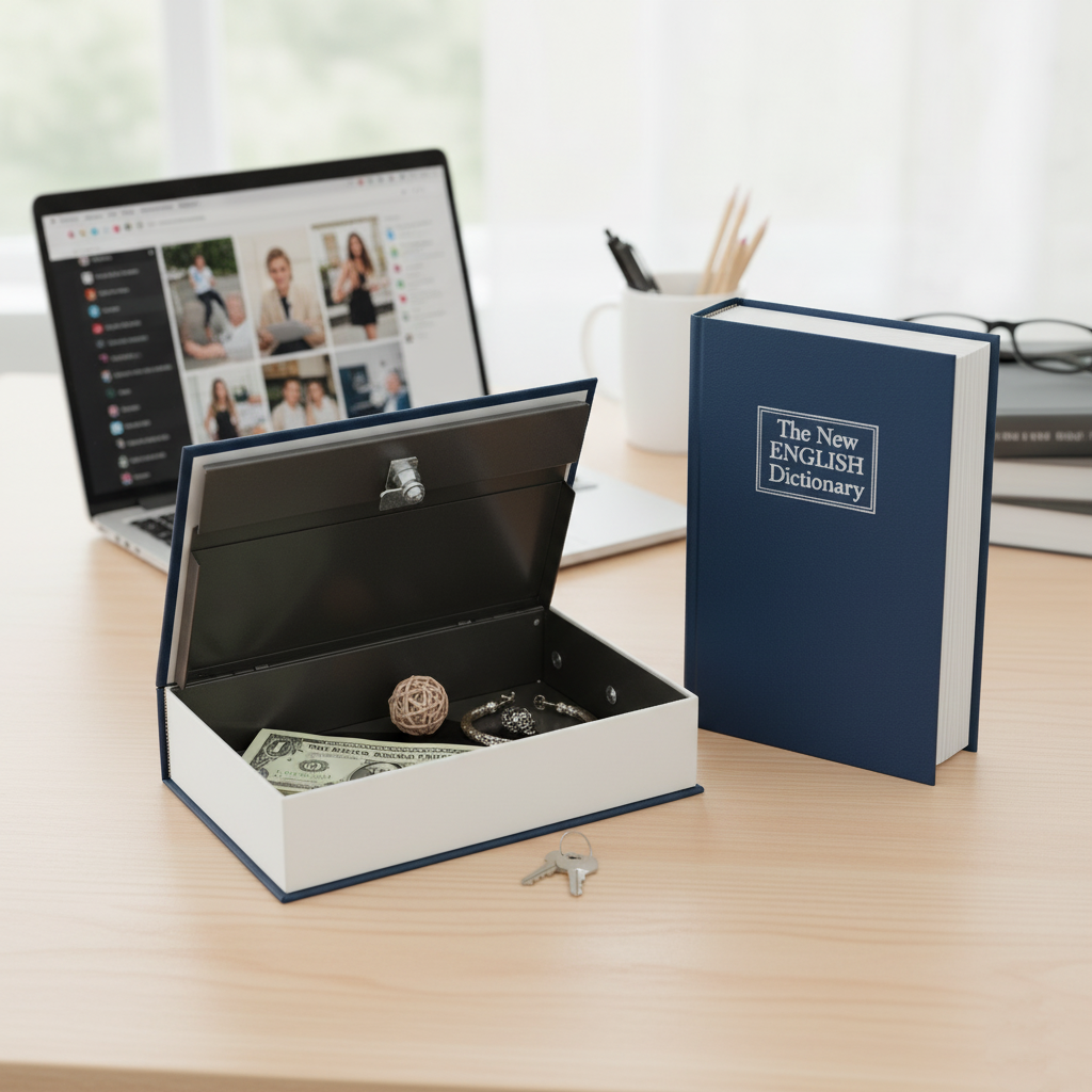 Runaway Kitap Görünümlü Gizli Kasa - İngilizce Sözlük Tasarım