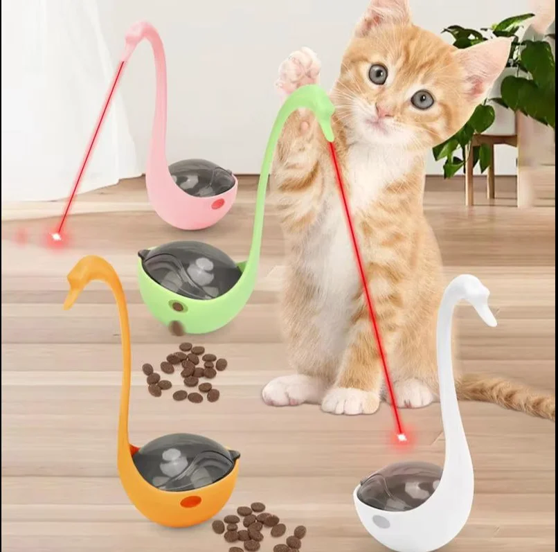 Runaway Kuğu Şeklinde Lazerli Kedi Oyuncağı İnteraktif