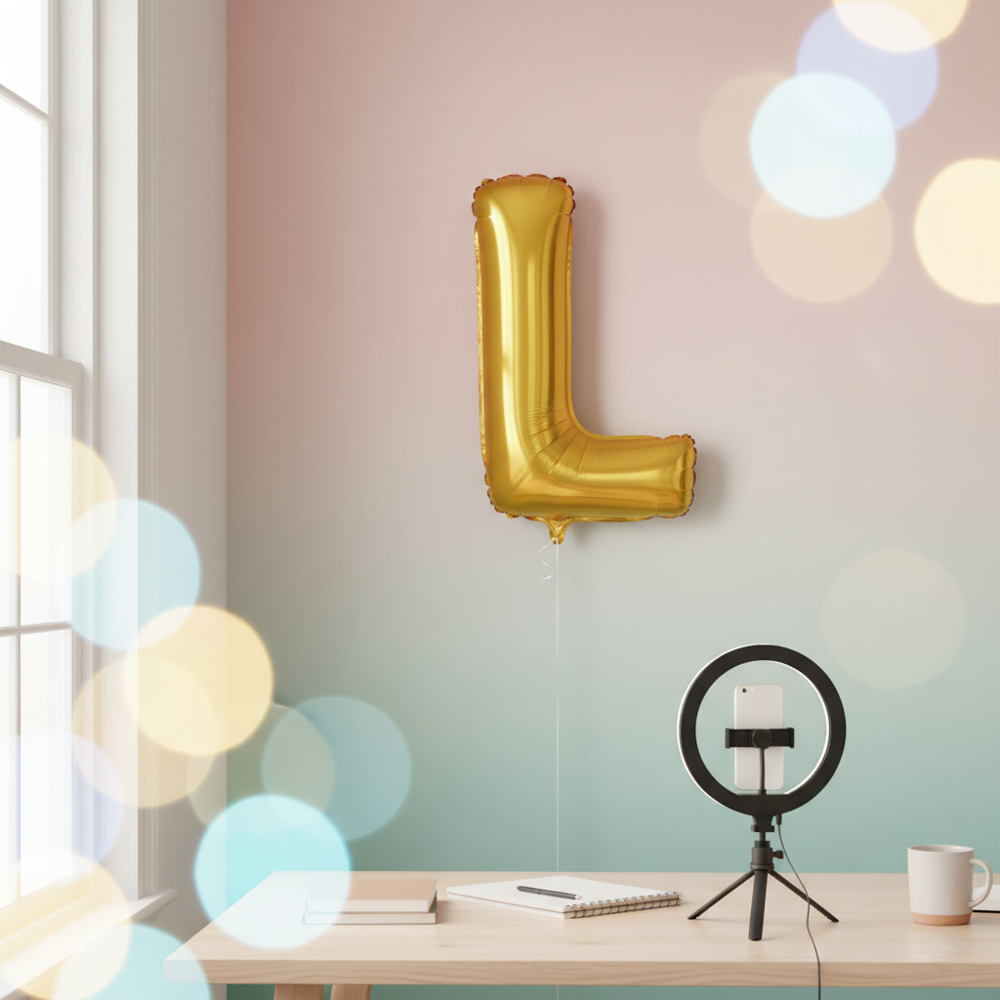Runaway L Harf Folyo Balon 1m Parti ve Dekor