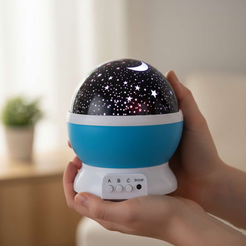 Runaway Projektör Gece Lambası - Renkli Döner Işık