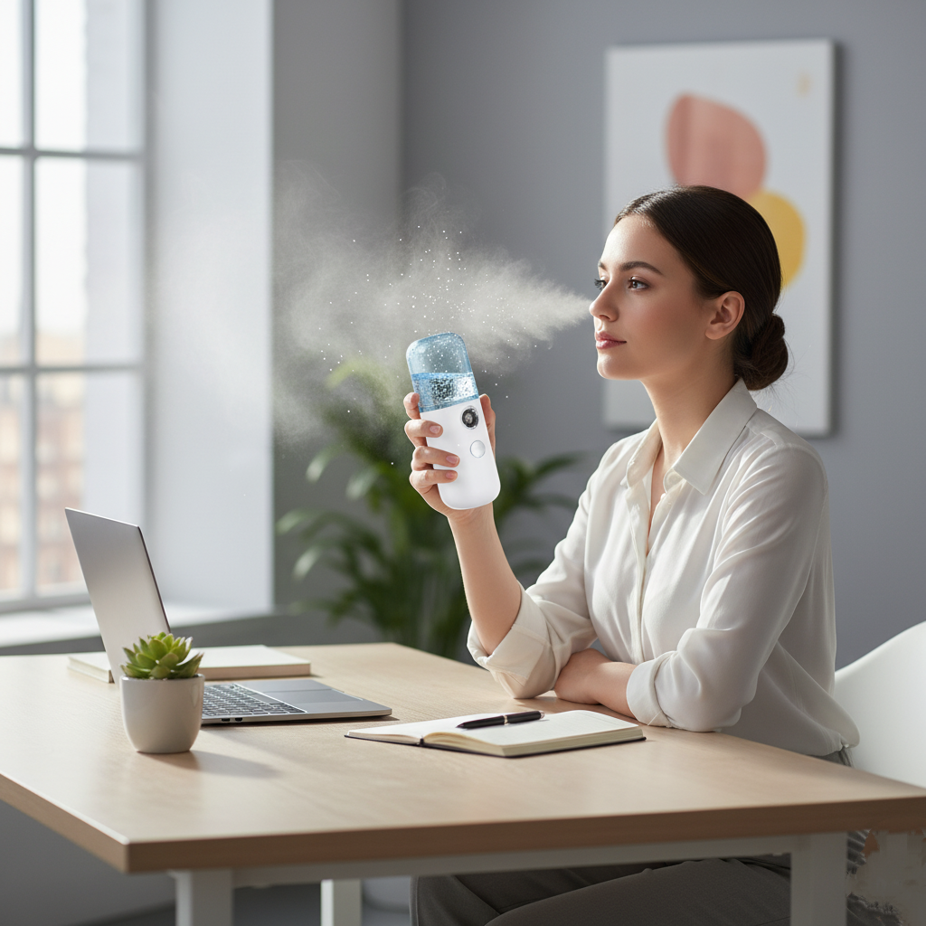 Runaway Şarjlı Mini Cilt Buhar Makinesi Taşınabilir Nem