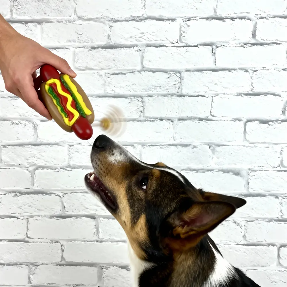 Runaway Sesli Köpek Oyuncağı - Dayanıklı Hot Dog Vinil Runaway Sesli Köpek Oyuncağı - Dayanıklı Hot Dog Vinil