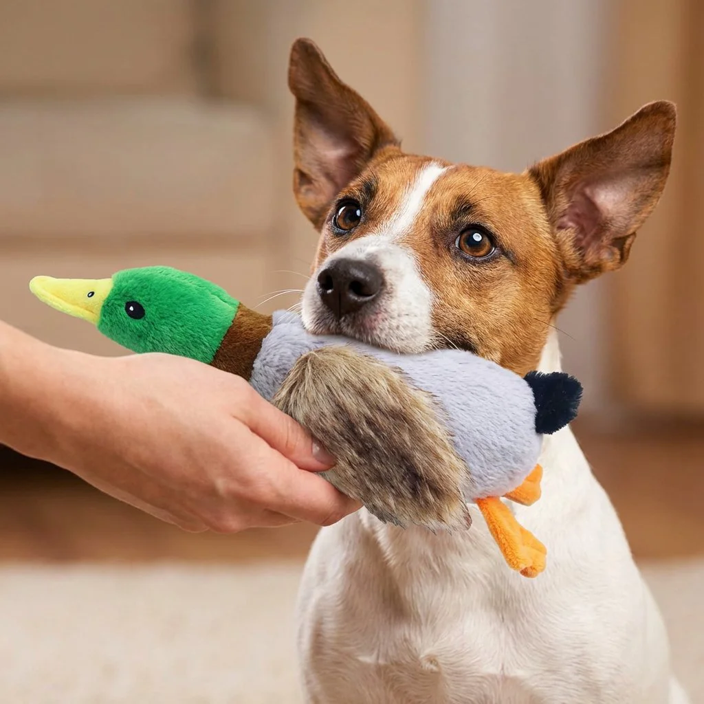 Runaway Sesli Ördek Peluş Köpek Oyuncağı ve Uyku Arkadaşı