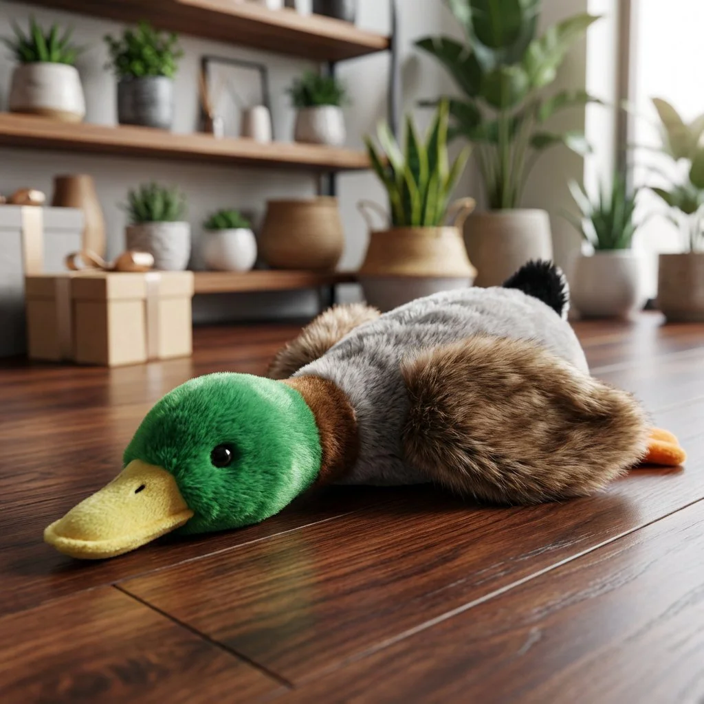 Runaway Sesli Ördek Peluş Köpek Oyuncağı ve Uyku Arkadaşı