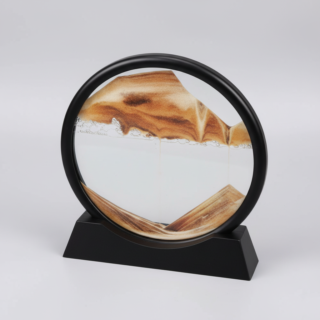 Runaway Sulu Kum Saati – Orta Boy Dekoratif Akış Saat