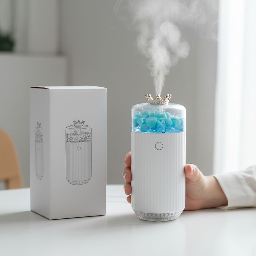 Runaway Taçlı Hava Nemlendirici Sessiz ve Etkili Nemlendirme
