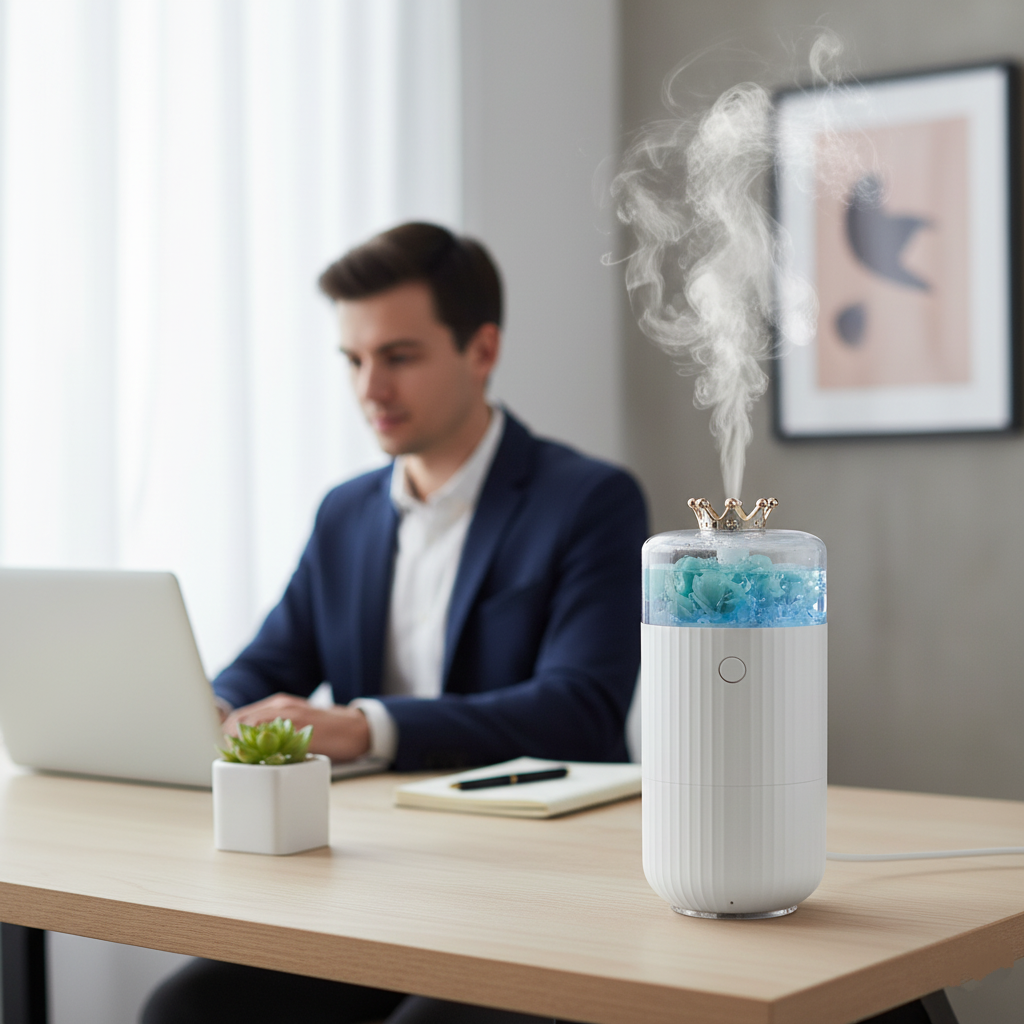 Runaway Taçlı Hava Nemlendirici Sessiz ve Etkili Nemlendirme