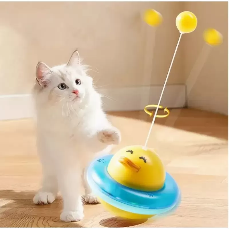 Runaway UFO Ördek Kedi Oyuncağı İnteraktif Sallanır Top