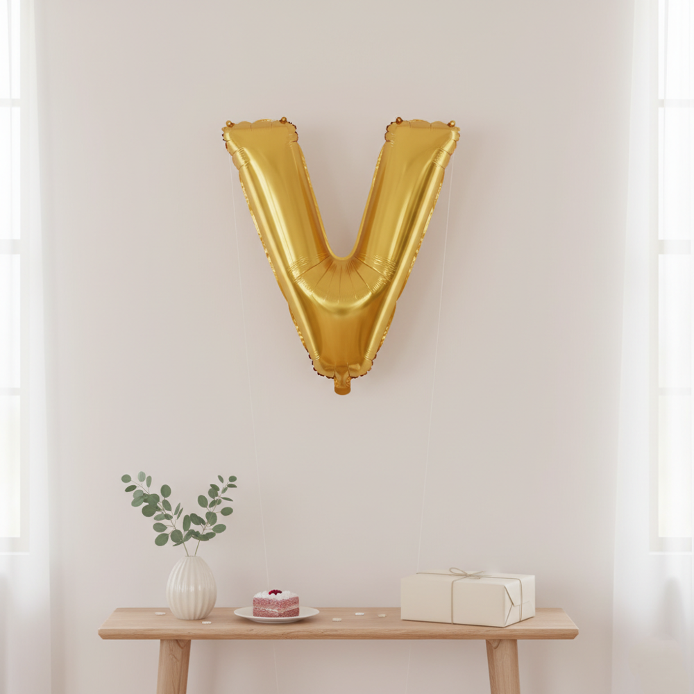 Runaway V Harf Folyo Balon 1m Parti ve Dekor