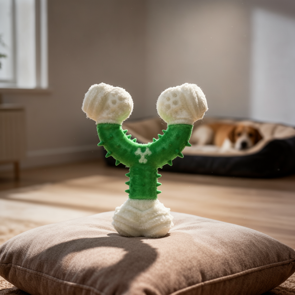 Runaway Y Şekilli Köpek Diş Kaşıyıcı - 12.5 cm Dayanıklı Oyuncak