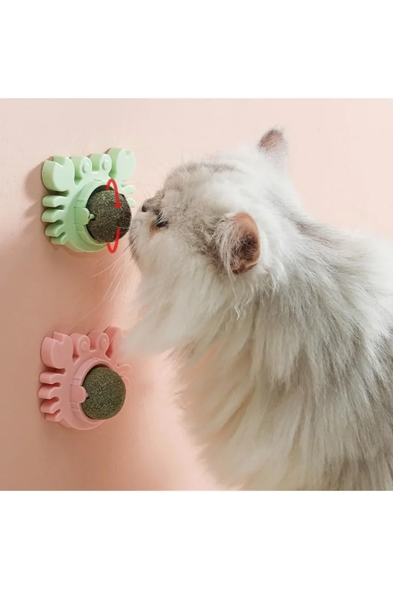 Runaway Yengeç Kedi Otu Oyun Topu Yapışkanlı ve Doğal