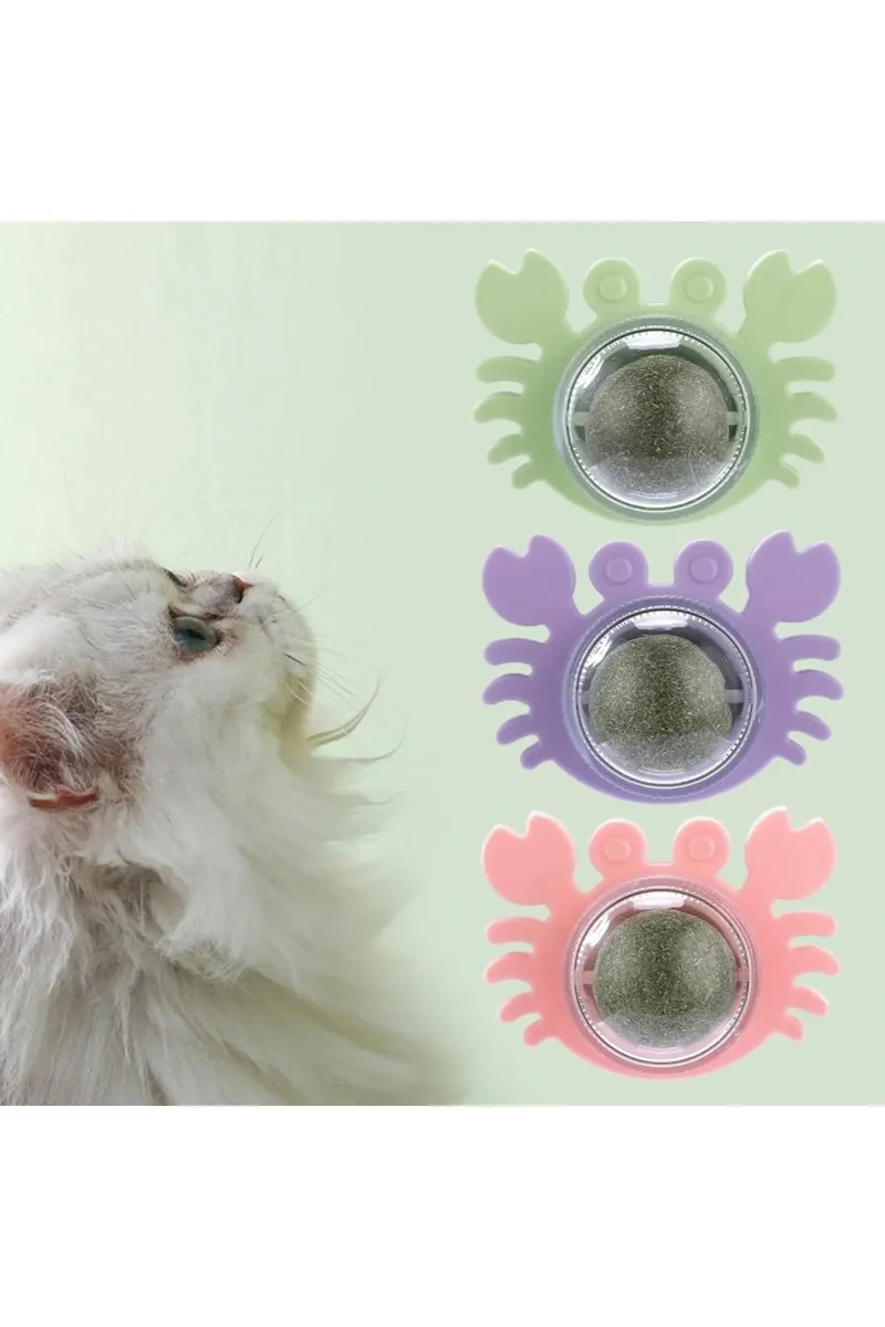 Runaway Yengeç Kedi Otu Oyun Topu Yapışkanlı ve Doğal