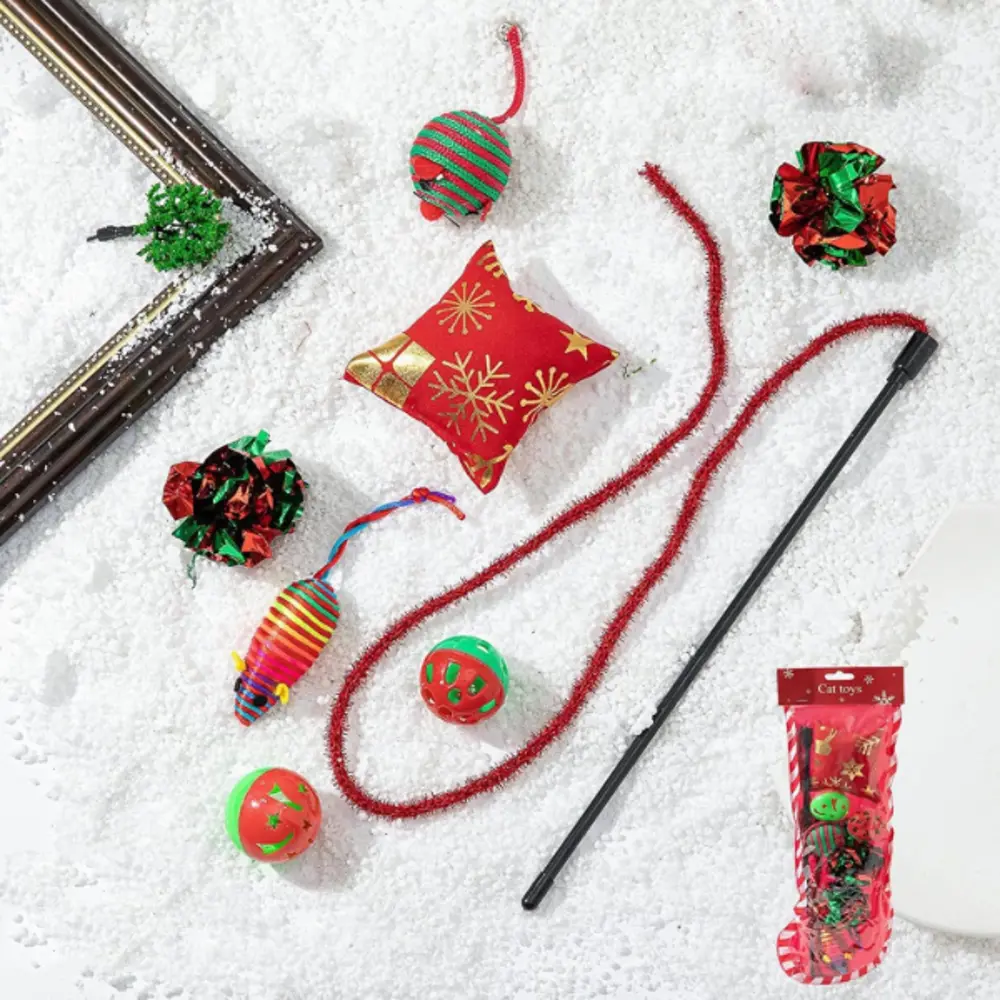 Runaway Yılbaşı Konseptli Kedi Oyuncak Seti Hediye