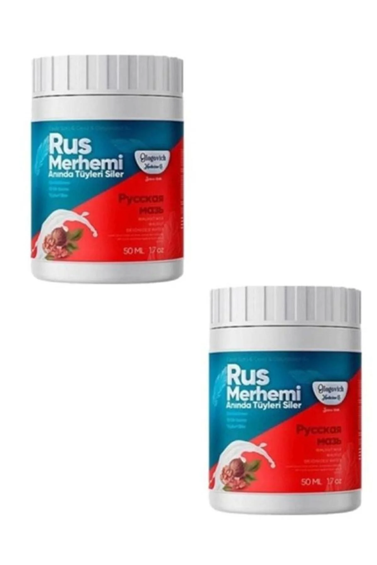 Rus Merhemi Anında Tüy Siler Tüy Dökücü Krem 50 ml 2 Adet - Hassas Ciltler İçin Fiyatı, Yorumları ve Özellikleri