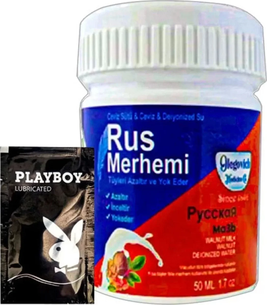 Rus Merhemi Blue 22-2:0024 Glegnid 50 ml Tüy Kremi + Yanında Jel - Evcil Hayvan Kürü Bakım Ürünü