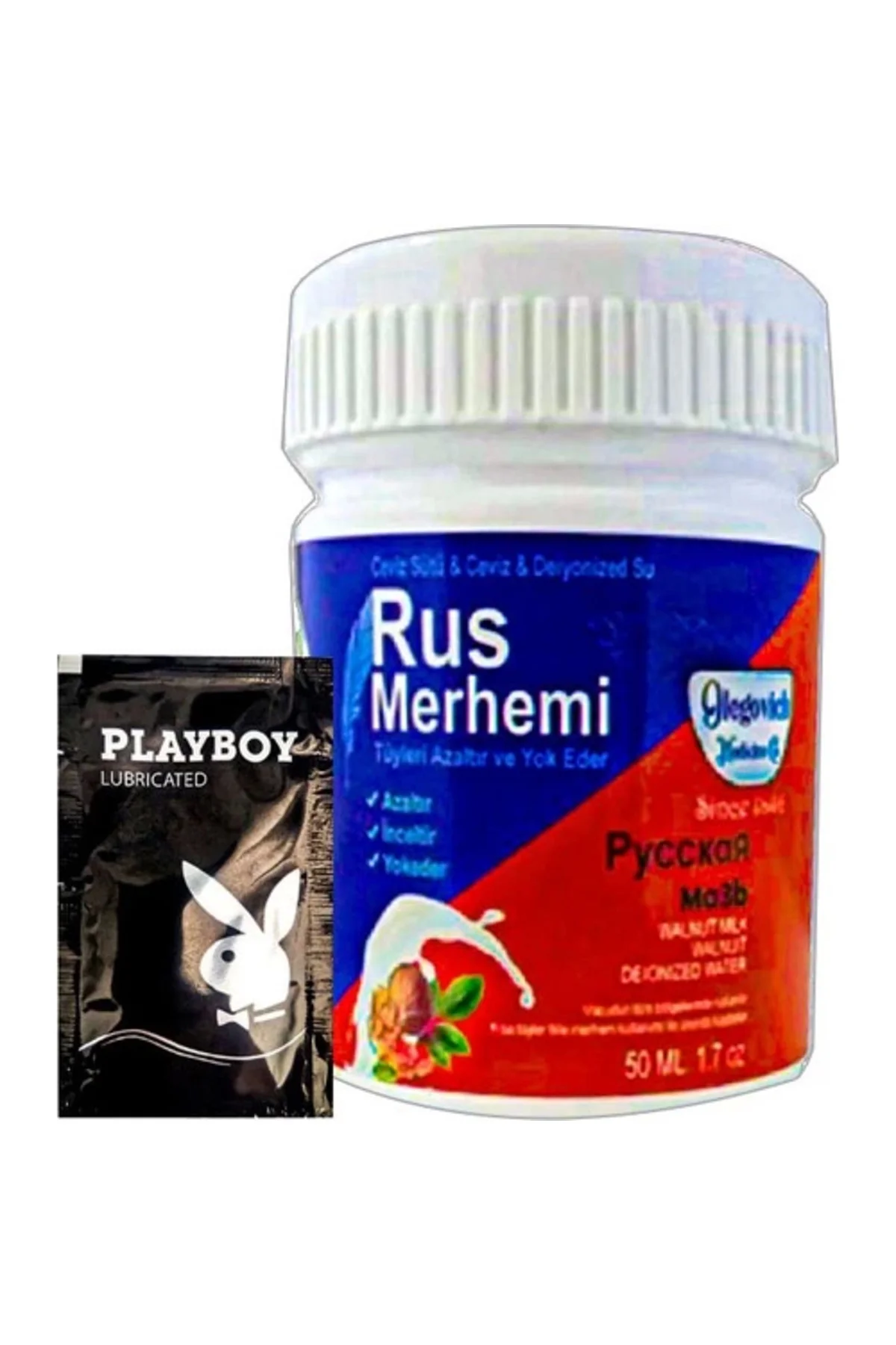 Rus Merhemi Blue Tüy Kremi 50ml + Jel — Evcil Hayvan Tüy Bakım Seti