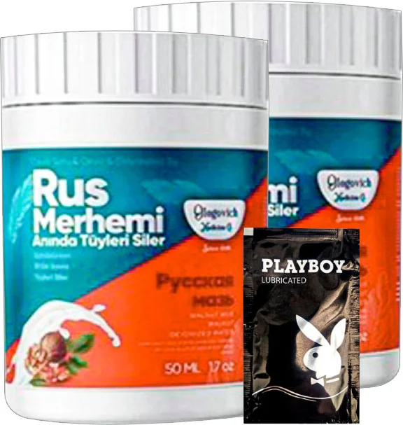 Rus Merhemi Turquoise 22-2:0312 2 Adet Tüy Kremi 50 Ml + Jel - Ceviz & Ceviz Sütü Formülü