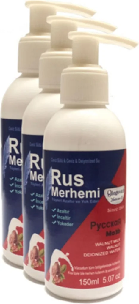 Rus Merhemi Tüy Dökücü Krem 150 ml 3 Adet - Etkili Tüy Azaltıcı Merhem Fiyatı, Yorumları ve Özellikleri
