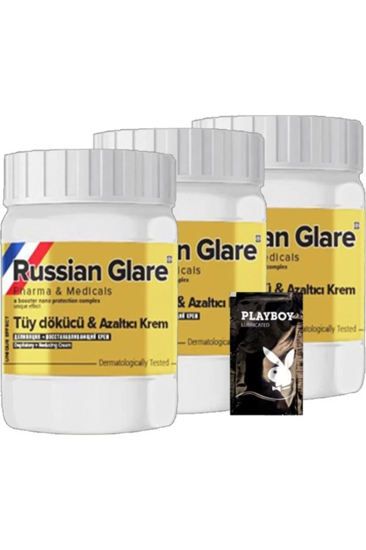 Rusian Glare Tüy Kremi Nano – 3 Adet 50 Ml Rus Merhemi + Jel, Kalıcı Tüy Giderici