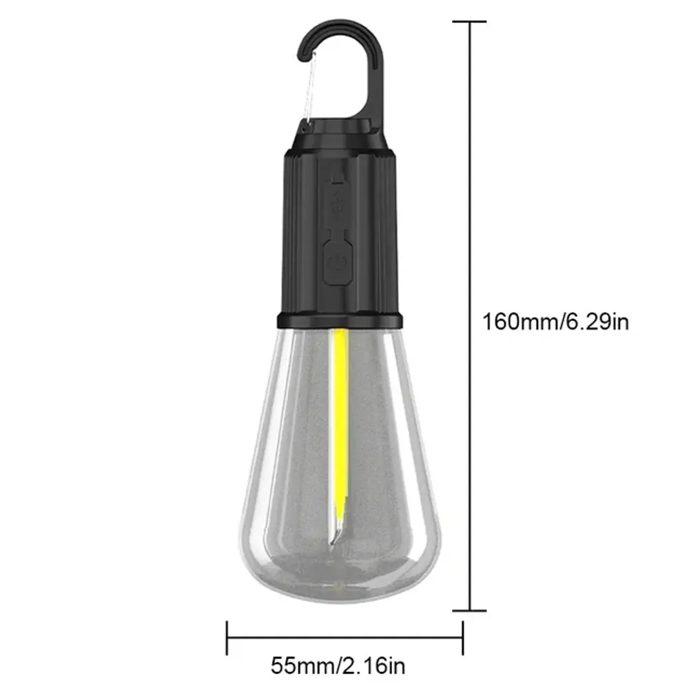 Rustik Taşınabilir Şarjlı Tasarruflu Ampul 10W Led Lamba Type-c Ş