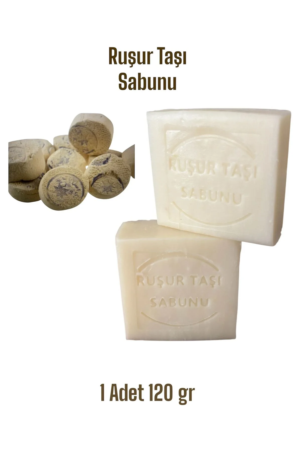 Ruşur Taşı Sabunu Cilt Sabunu Arındırıcı Peeling Sabun 120 Gr