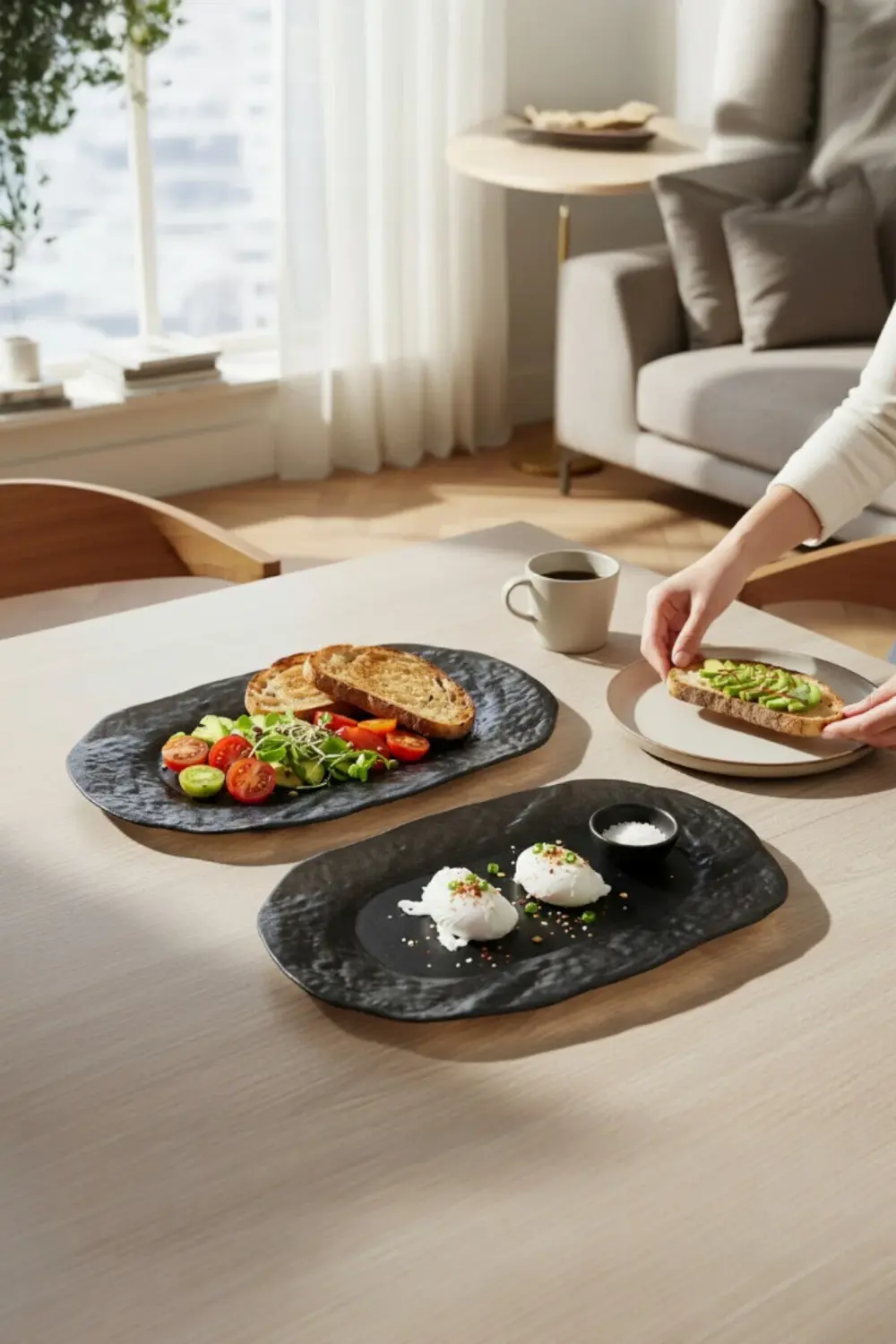 İrea Porselen Ruw Glam 34Cm Porselen Dikdörtgen Gondol Kayık Tabak Sushi Tabağı