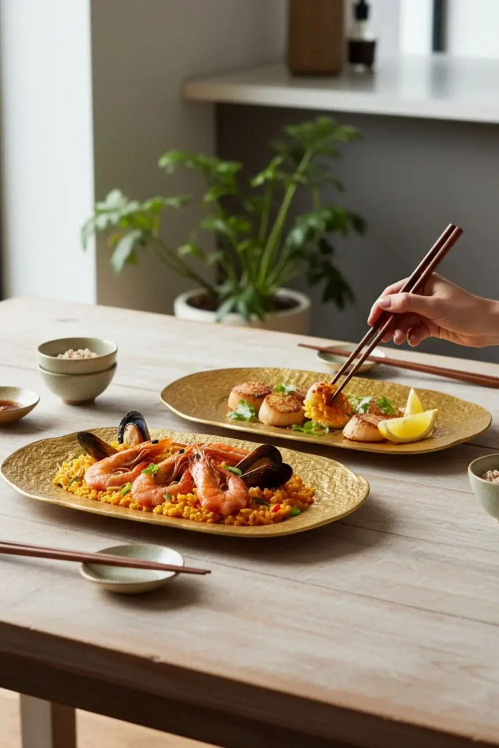 Ruw Savana 34cm Porselen Dikdörtgen Gondol Kayık Tabak Sushi Taba