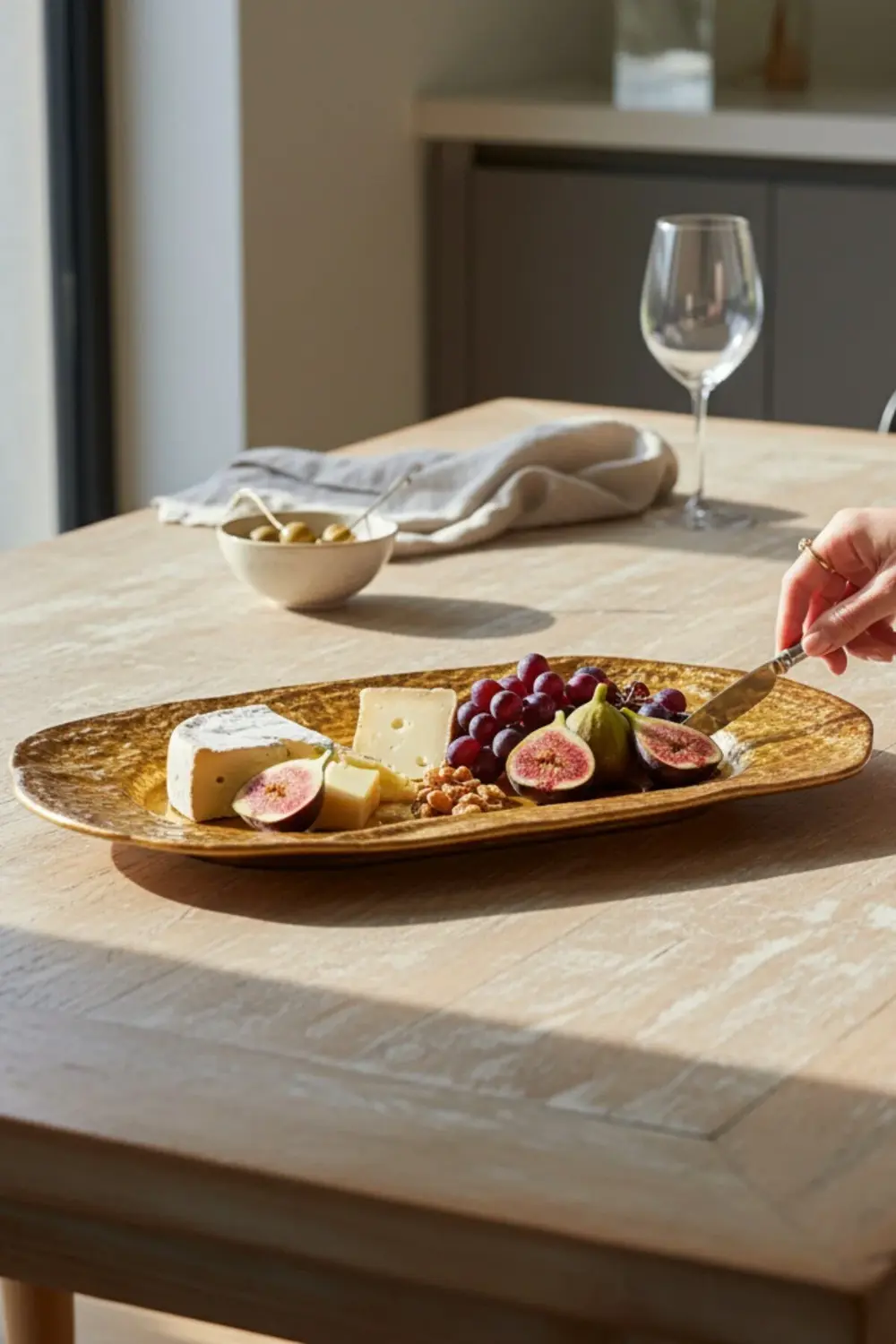 Ruw Savana 34cm Porselen Dikdörtgen Gondol Kayık Tabak Sushi Taba