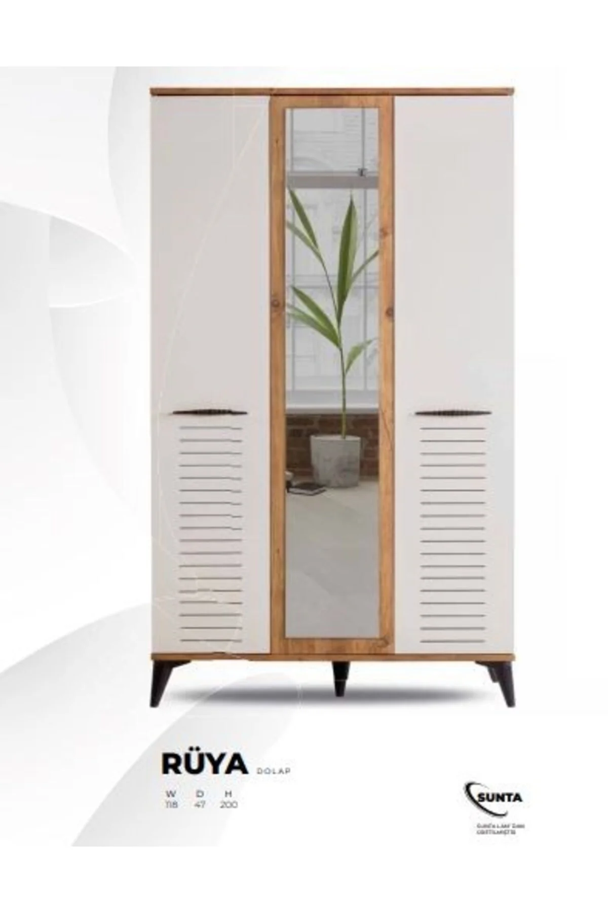 RÜYA 3 KAPILI DOLAP Fiyatı, Yorumları ve Özellikleri