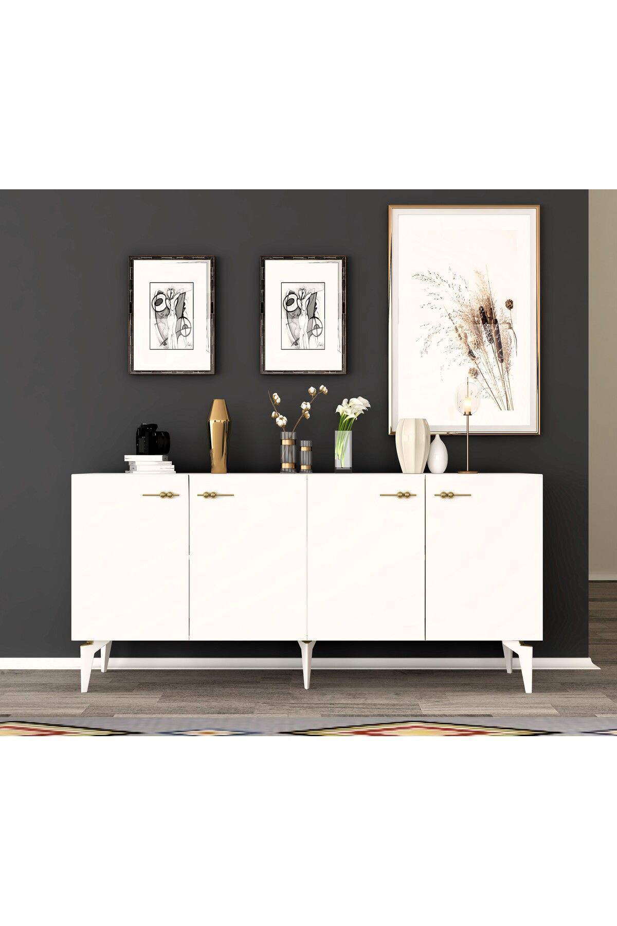 Cantek Dizayn Rüya Konsol Beyaz-Beyaz