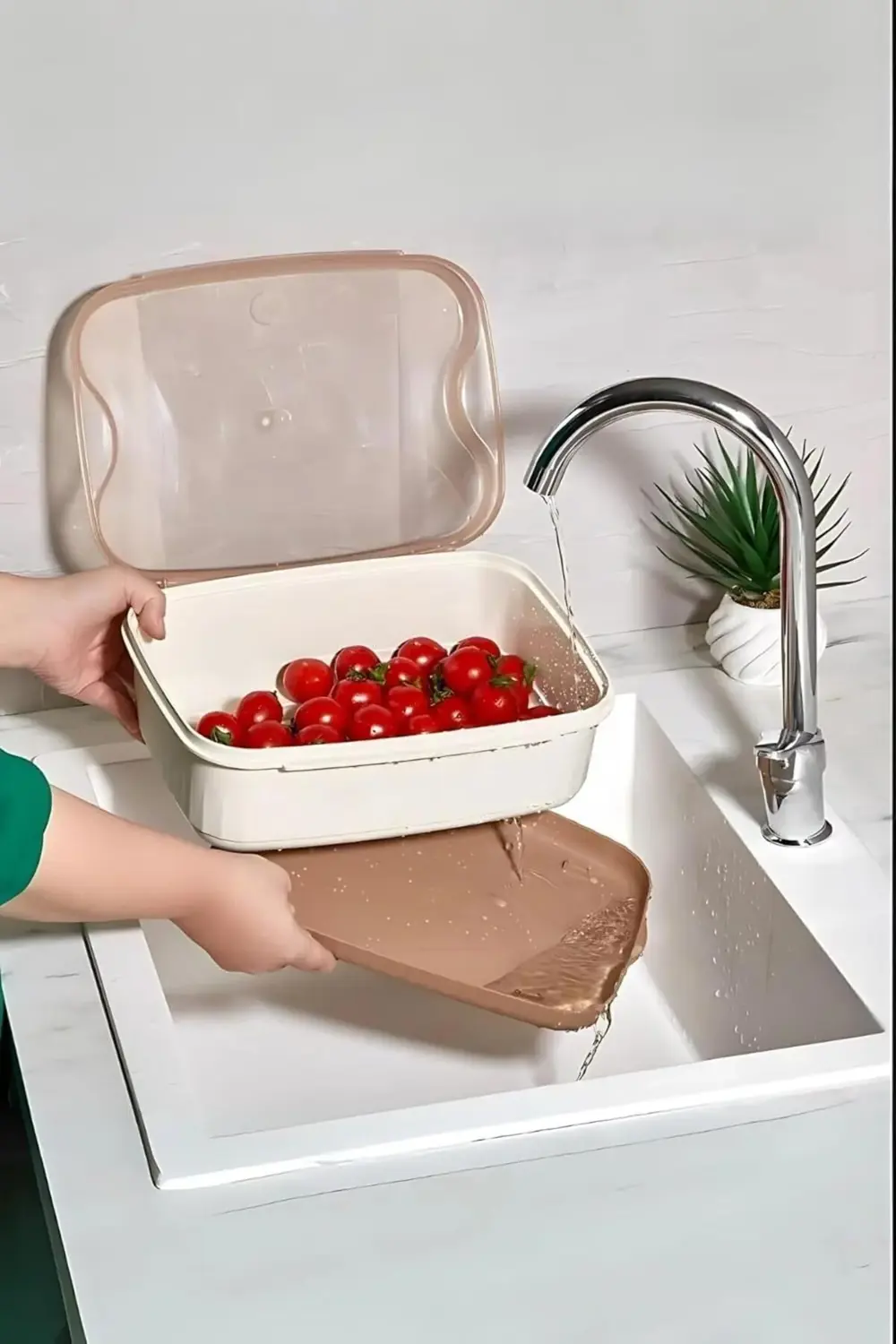 Rüya Süzgeçli Saklama Kabı 4500 Ml, Kumsal 395519