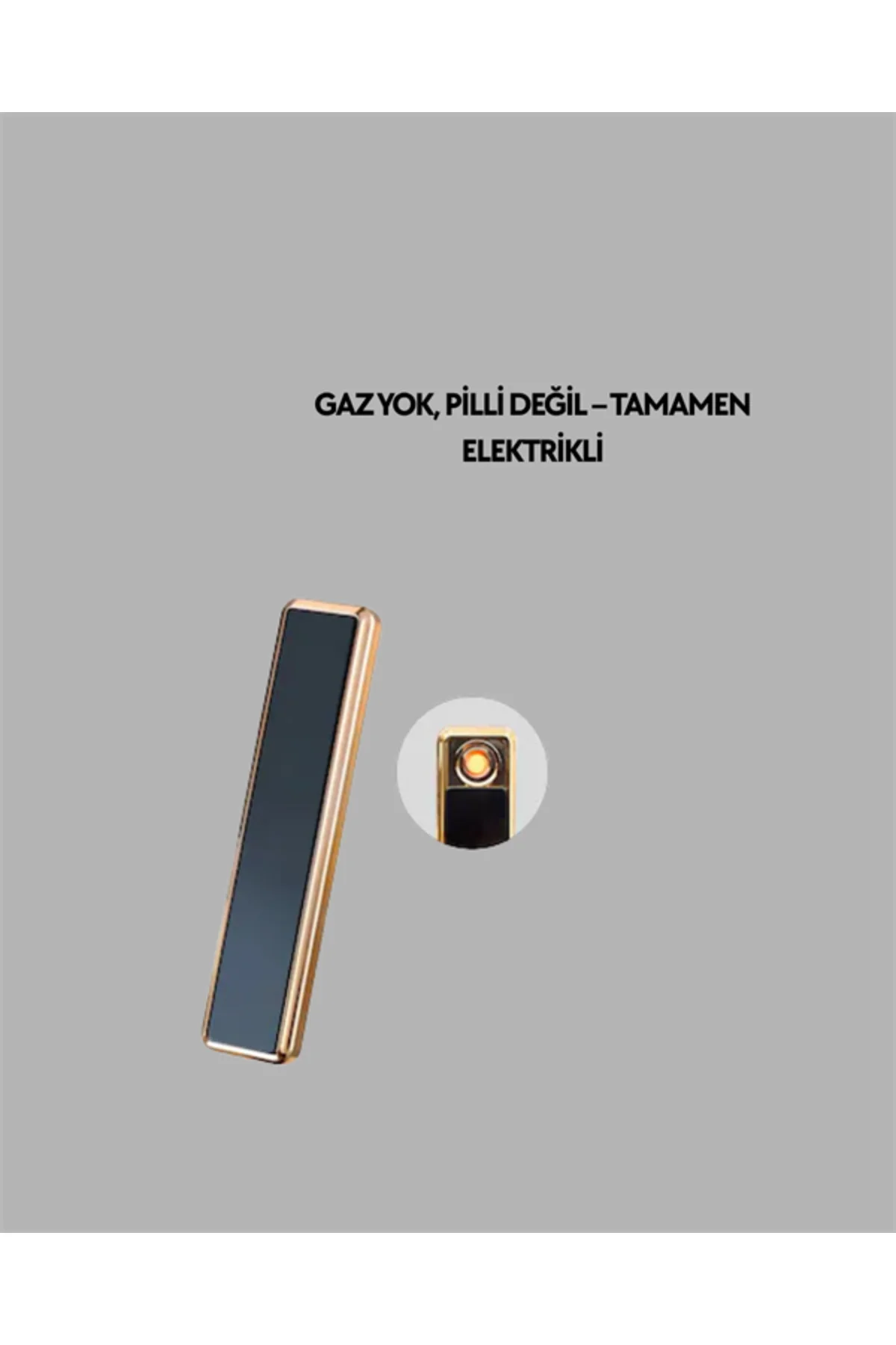 Rüzgar Geçirmez Elektronik Çakmak – Modern Tasarım, Metal Gövde