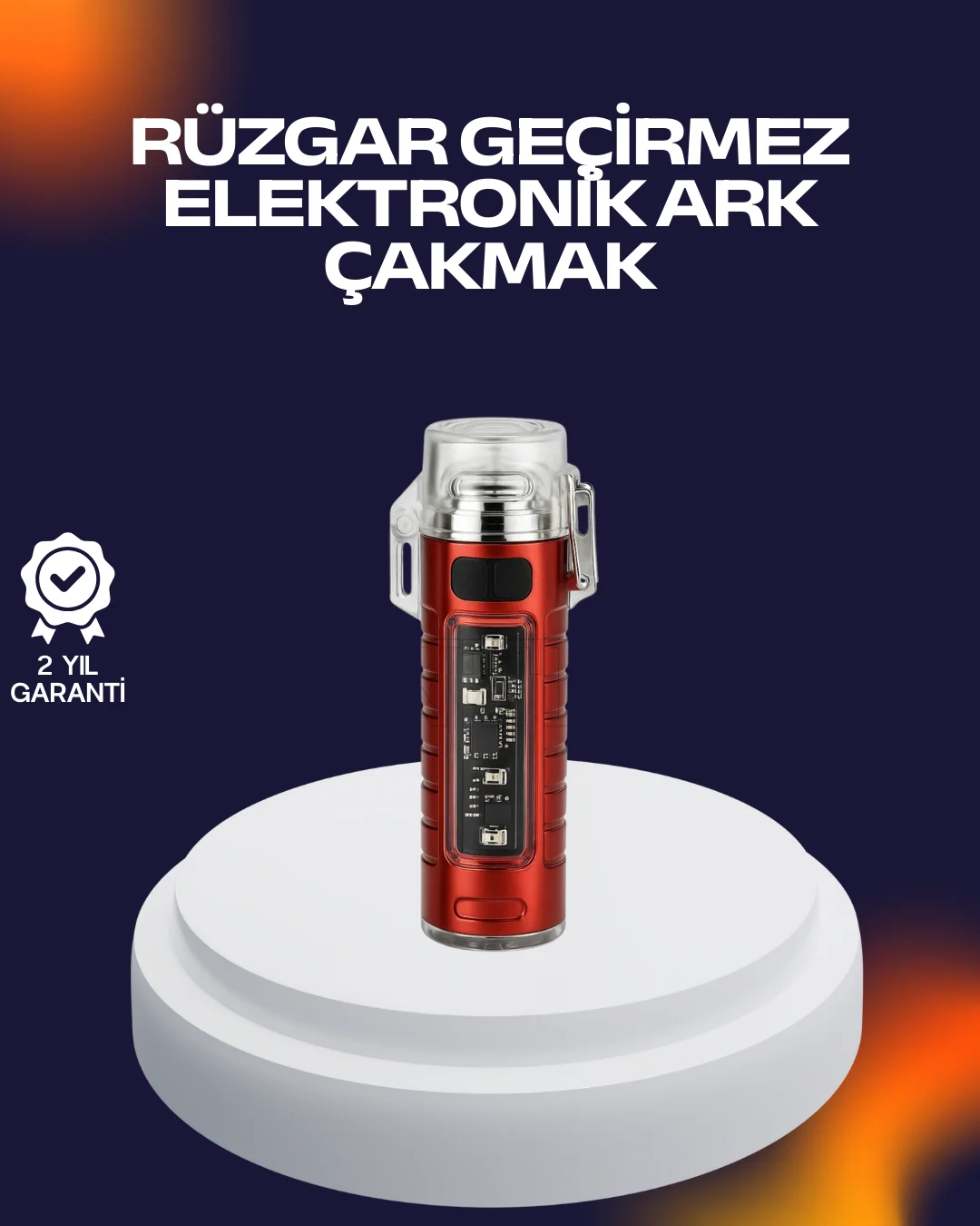 Rüzgar Geçirmez Elektrikli Çakmak Hayatta Kalma Tasarımlı
