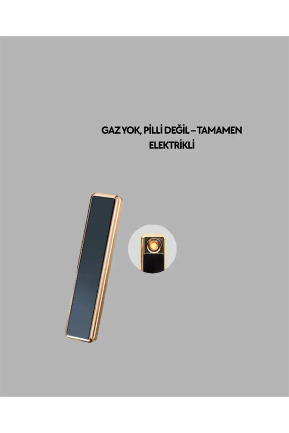 Rüzgar Geçirmez Elektronik Çakmak – Modern Tasarım, Metal Gövde