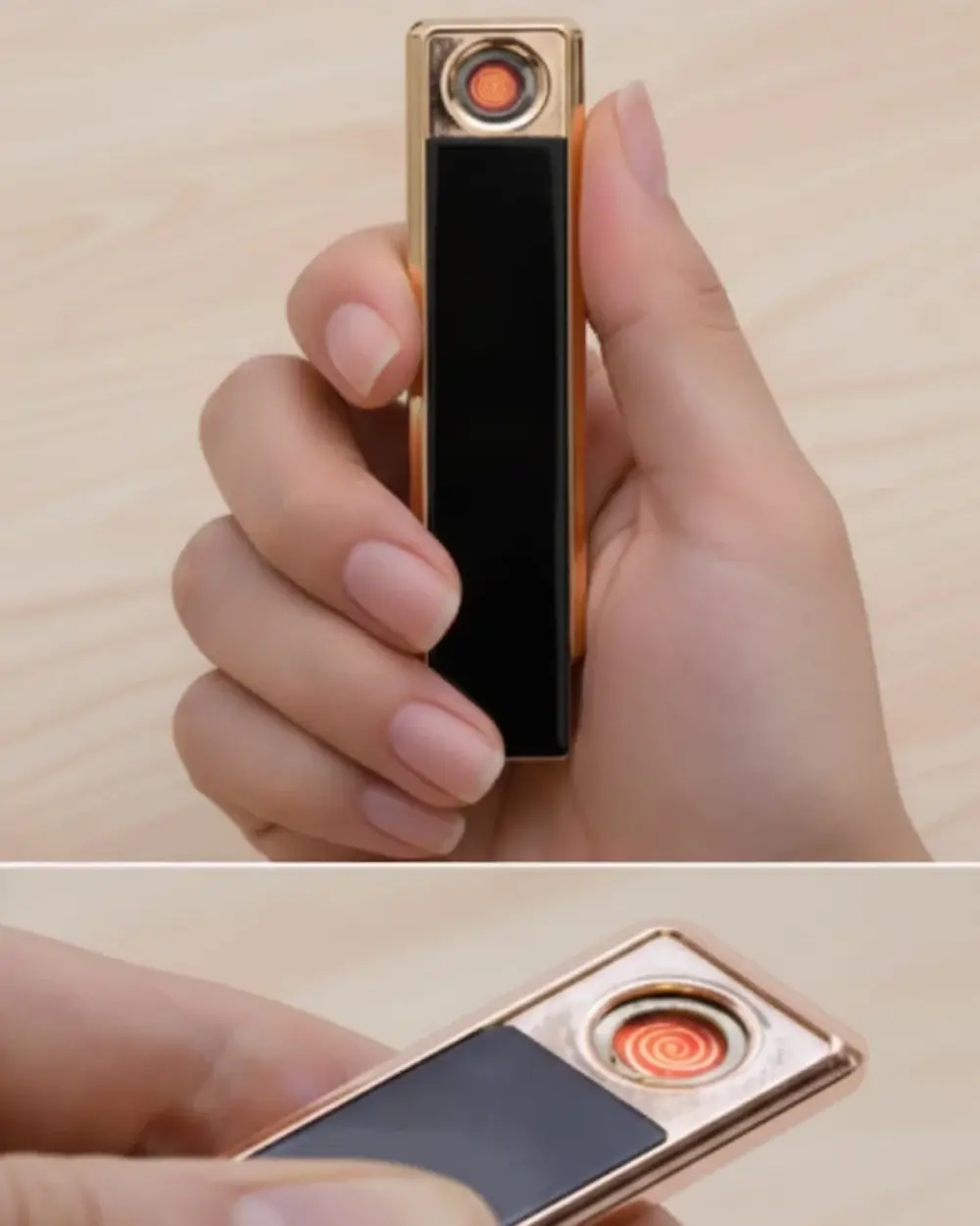 Rüzgar Geçirmez Elektronik Çakmak – Modern Tasarım, Metal Gövde