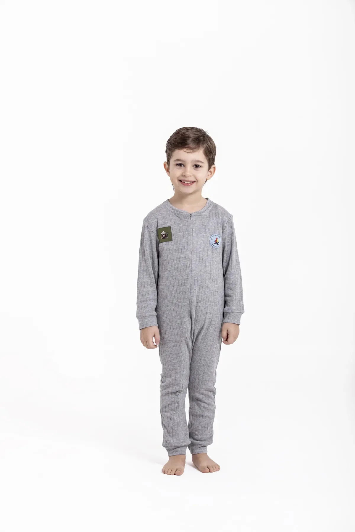 Rüzgar Geçirmez Esnek Unisex Çocuk Tulum İç Giyim